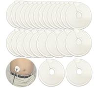 EDWERD G Tube Covers for Feeding Buttons - Extra Soft & Absorbent Pads for PD, Ileostomy, Stoma Care, 3" OD Nursing Supplies for Patients, 25 Pcs