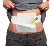 EDWERD G Tube Feeding Belt Holder for PD Ileostomy Stoma Patient Supplies - Peritoneal Abdominal Tube Pad Cover, Fits 30"~ 46" Waist