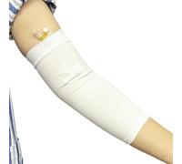 EDWERD PICC Line Arm Sleeve Protector - Breathable Nursing Care Cover, Fits Arm Circumference 9" to 14", white, 4 Pcs