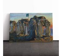 Edwin Austin Abbey Dirge of The Three Queens Canvas Print | Gallery Wrapped 30mm Frame Wall Art | 24x16 inches | Ready to Hang | Modern Architecture Picture | Living Room Bedroom Lounge Office