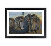 Edwin Austin Abbey Dirge of The Three Queens Framed Print | A2 Oak Framed Wall Art | Ready to Hang | Modern Nature Picture | Living Room Bedroom Lounge Office