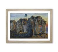 Edwin Austin Abbey Dirge of The Three Queens Framed Print | A2 Oak Framed Wall Art | Ready to Hang | Modern Nature Picture | Living Room Bedroom Lounge Office