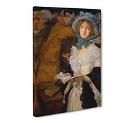 Edwin Austin Abbey In The Choir Canvas Print | Gallery Wrapped 30mm Frame Wall Art | 30x20 inches | Ready to Hang | Classic Architecture Picture | Living Room Bedroom Lounge Office