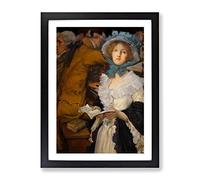 Edwin Austin Abbey In The Choir Classic Painting Framed Print | A3 Black Framed Wall Art | Ready to Hang | Classic Historical Picture | Living Room Bedroom Lounge Office