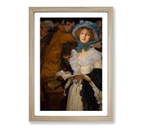 Edwin Austin Abbey in The Choir Framed Print | A2 Oak Framed Wall Art | Ready to Hang | Modern Nature Picture | Living Room Bedroom Lounge Office