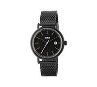 Edwin Epic Women's 3 Hand-Date Watch, Black Stainless Steel Case and Band