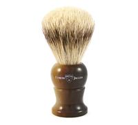 Edwin Jagger 1EJ282 Medium Super Badger Shaving Brush, Imitation Light Horn for use with Shaving Cream or Soap for Men
