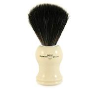 Edwin Jagger 21P37 Imitation Ivory Shaving Brush (Black Synthetic)