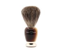 Edwin Jagger 81SB582AMZ Classic Pure Badger Exfoliating Shaving Brush for Shaving Cream or Shaving Soap for Men and Women (Horn)