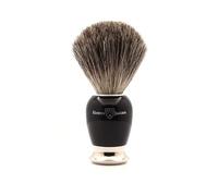 Edwin Jagger 81SB586AMZ Classic Pure Badger Exfoliating Shaving Brush for Shaving Cream or Shaving Soap for Men and Women (Black)