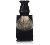 Edwin Jagger Best Badger Shaving Brush with Drip Stand - Small, Imitation Ebony