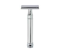 Edwin Jagger DE89 Classic Double Edge Manual Eco-Friendly and Reusable Safety Razor for Men and Women for Shaving cream or Soap Fits All DE Razor Blades (Chrome)