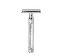 Edwin Jagger DE89L Lined Detail Chrome Plated Double Edge Safety Razor - No blades included