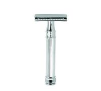 Edwin Jagger Double Edge Safety Razor Chrome Plated, Lined Handle Detail De89lbl