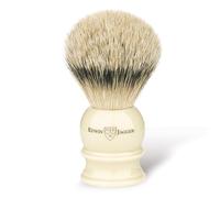 Edwin Jagger Ivory Shaving Brush (Silver Tip) Large