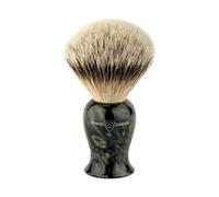 Edwin Jagger Plaza Imitation Black Marble Silver Tip Badger Shaving Brush