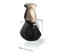 Edwin Jagger Synthetic Fibre Shaving Brush and Drip Stand - Imitation Light Horn, Medium