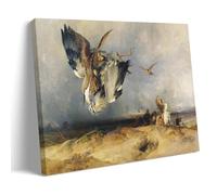 Edwin Landseer Hawking in Olden Time Wall Art Prints Paintings Canvas Wall Art Picture Prints Hanging Photo Gift Idea Decor Homes Artworks Frame-style 12x18inch(30x45cm)