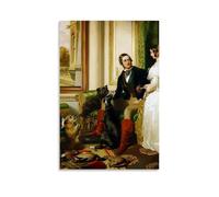 Edwin Landseer Paintings Wall Art Poster Prints Windsor Castle in Modern Times Queen Victoria And Her Family Painting On Canvas Wall Art Scroll Picture Print Living Room Walls Decor Homes Unframe 12x1