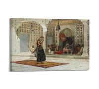 Edwin Lord Weeks Fine Artwork Poster The Nautch Canvas Wall Art Decorative Picture Prints Modern Decor 20x30inch(50x75cm)