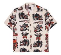 Edwin Teide Shirt - Whisper White and Red - I033607-08 TEIDE SHIRT Col