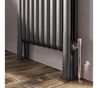 Edworth Radiator Feet Support Feet Radiator Floor Mounting Feet Kit - Grey