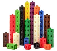 edxeducation Linking Cubes | Set of 100 | 2 cm Snap Blocks for Construction and Early Maths | For Early Years and Primary Aged Kids
