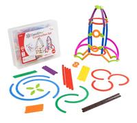 edxeducation GeoStix 3D Construction Set | 110 Connecting Toys in 10 Colours | STEAM Building Toy | Construct 2D and 3D Shapes