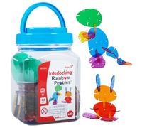 edxeducation Interlocking Rainbow Pebbles - Mini Glass - Pack of 72