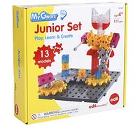 edxeducation My Gears Junior Set | 117 pieces | 13 Plus Activities | Gears Toys for Kids | Build Rotating, Moving Models | Building Toys for Kids Ages 4-8