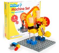 edxeducation My Gears Machine Set | 181 pieces | 8+ Activities | Gears Toys for Kids | Build Rotating, Moving Models | Building Toys for Kids Ages 4-8