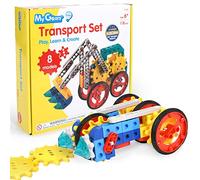 edxeducation My Gears Transport Set | 118 pieces | 8+ Activities | Gears Toys for Kids | Build Rotating, Moving Models | Building Toys for Kids Ages 4-8