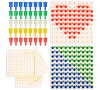 edxeducation Pegs and Peg Board Set - 1,000 Pegs + 5 Boards - Classroom, Occupational Therapy, Maths Resource - Fine Motor Skills Toy for Kids