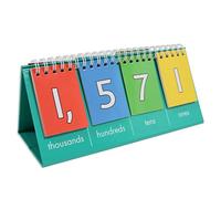 edxeducation Student Place Value Flip Chart - Thousands - Learn to Count by Ones, Tens, Hundreds and Thousands