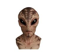 EDXTNKQC Art Statue - Creepy Full Head Costume Accessory，Realistic Alien Latex Mask For Halloween Party(#8)