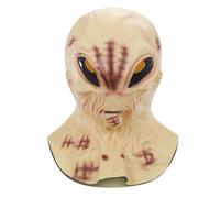 EDXTNKQC Art Statue - Creepy Full Head Costume Accessory，Realistic Alien Latex Mask For Halloween Party(#12)