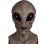 EDXTNKQC Art Statue - Creepy Full Head Costume Accessory，Realistic Alien Latex Mask For Halloween Party(#9)