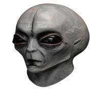EDXTNKQC Art Statue - Creepy Full Head Costume Accessory，Realistic Alien Latex Mask For Halloween Party(#7)