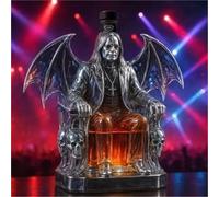 EDXTNKQC Whiskey Decanter - Art Statue, 300ML Black Wing-shaped Whiskey Decanter Sculpture, Artistic Glass Bottle, Home Bar Decoration Ornaments, Creative Glass Wine Dispenser(B)