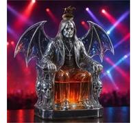 EDXTNKQC Whiskey Decanter - Art Statue, 300ML Black Wing-shaped Whiskey Decanter Sculpture, Artistic Glass Bottle, Home Bar Decoration Ornaments, Creative Glass Wine Dispenser(A)