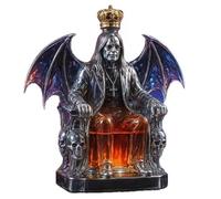 EDXTNKQC Whiskey Decanter - Art Statue, 300ML Black Wing-shaped Whiskey Decanter Sculpture, Artistic Glass Bottle, Home Bar Decoration Ornaments, Creative Glass Wine Dispenser(C)