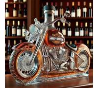 EDXTNKQC Whiskey Decanter - Art Statue, 300ml Motorcycle-shaped Whiskey Decanter Sculpture, Industrial-style Glass Bottle, Cruiser Motorcycle Liquor Dispenser, Suitable For Home And Bar Use