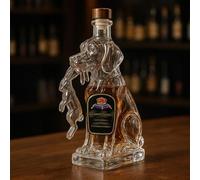 EDXTNKQC Whiskey Decanter - Art Statue, 300ml Whiskey Decanter Sculpture, Handmade Glass Animal Whiskey Decanter, Funny Puppy Whiskey Bottle Ornament, Home Decoration(B)