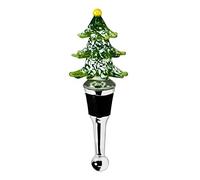 EDZARD Bottle Cap fir Tree for Champagne, Wine and Sparkling Wine, Murano Glass Technique, 5,1 in high, Handmade