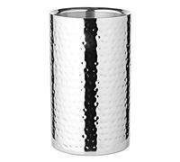 EDZARD Bottle Chiller Nebraska, Stainless Steel Hammered, Double-Walled, Height 7,9 in, Diameter 4,7 in