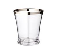 EDZARD Bottle Cooler Reuben, Crystal Glass with Platinum Rim, Diameter 8 in, Height 9 in