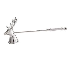 EDZARD Candle Extinguisher stag, Silver Plated, Tarnish Protected, Length 10,2 in (stag)