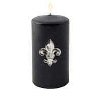 EDZARD Candle pin/Candlestick Lily, Height 2,7 in, Silver finsih, as Set of 4