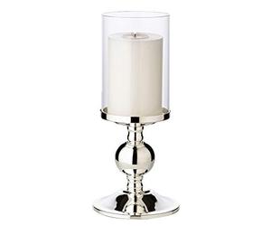 EDZARD Candlestick Bamboo, height 10,6 in, silver plated, tarnish protected