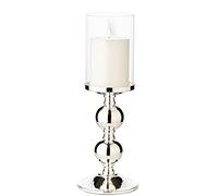 EDZARD Candlestick Bamboo, height 13,4 in, silver plated, tarnish protected